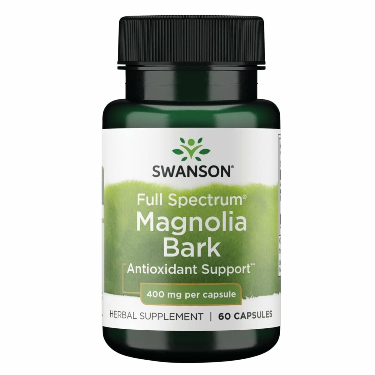 Magnolia Bark - Herbal Supplement Traditionally Used to Promote Nervous System & Digestive Health Support - May Promote Respiratory Health & Stress Support - (60 Capsules, 400mg Each)