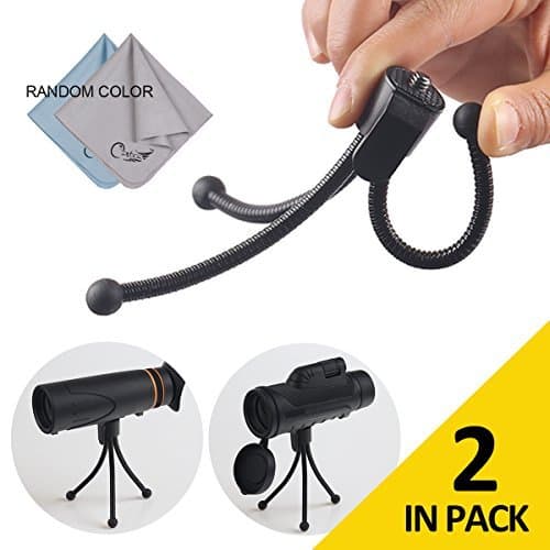 COSTIN Flexible & Soft Tripod Mount, Portable and Adjustable Universal Adapter Stand for Camera, Monoculars and Small Binoculars. Smartphone Holder for Selfie. Up to 1kg. (2.2lbs)