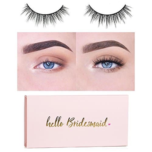 Icona Lashes Premium Quality False Eyelashes | Happily Ever After | Romantic and Balanced | Non-Magnetic | Natural Look and Feel | Reusable | 100% Handmade & Cruelty-Free | Bridesmaid Packaging
