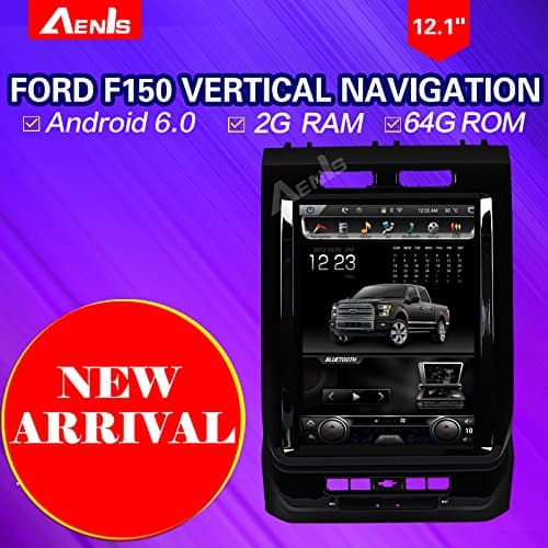 Vertical Screen Navigation 12.1Inch Android 6.0 Multimedia Player for Ford 150 Auto GPS Navigation GPS+Mirrorlink+BT+Radio+AUX IN+DVR