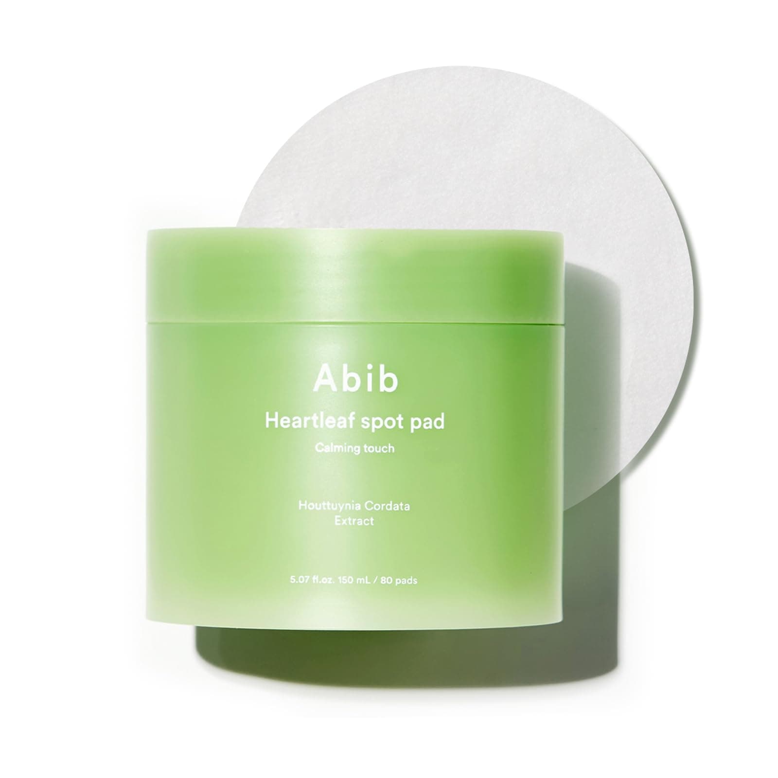 Abib Heartleaf Spot Pad Calming Touch Toner Pads for Face, Soothing & Exfoliating Skincare, 80 Pads (5.07 Fl.oz)