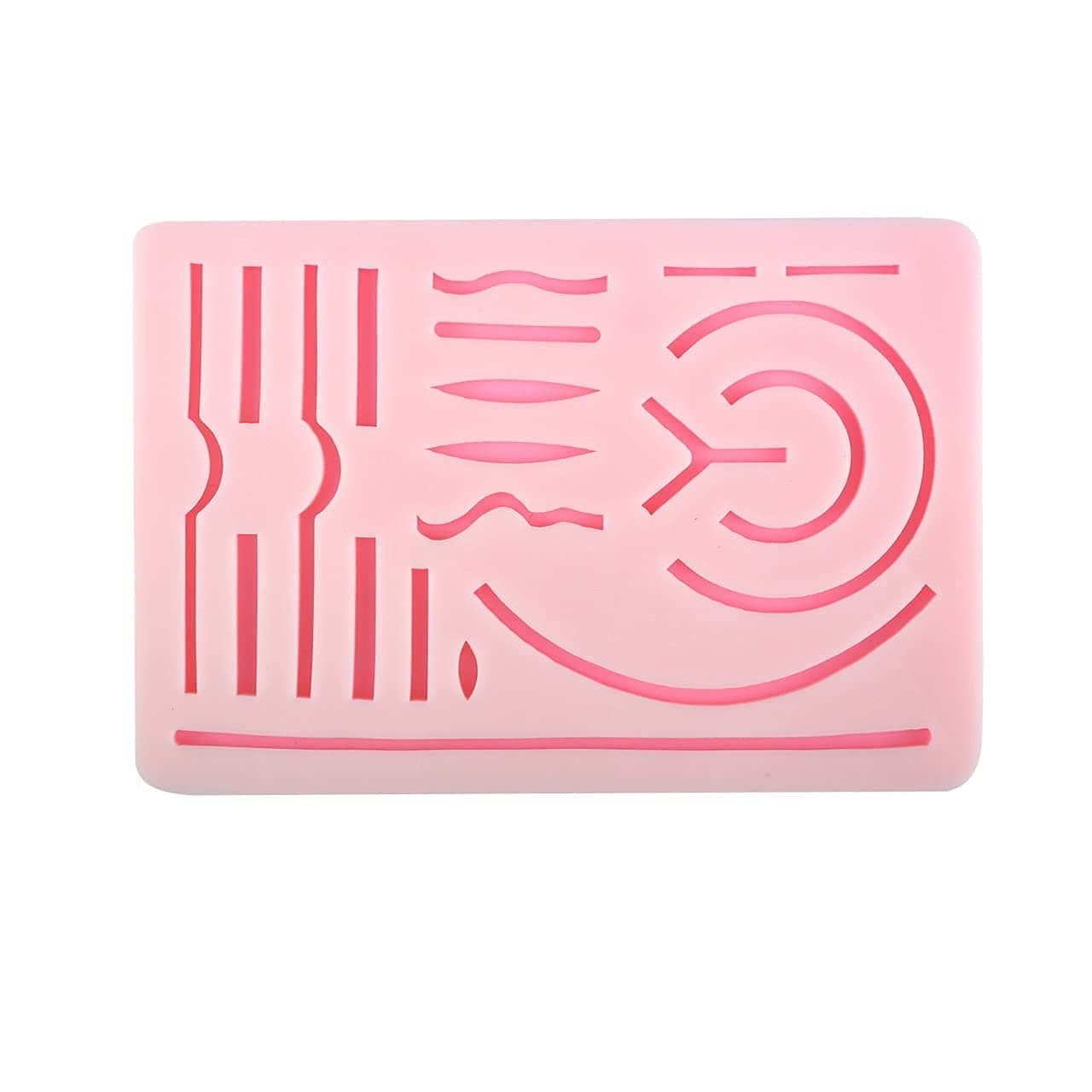 MJW Suture Practice Pad 3 Layer 20 Wounds With Mesh Layer | Training and Practice of Medical | Veterinarian Students and Nurses