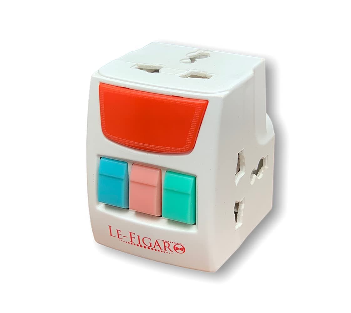 MULTI PLUG WITH 3 SWITCHES 3 SOCKETS AND INDICATOR