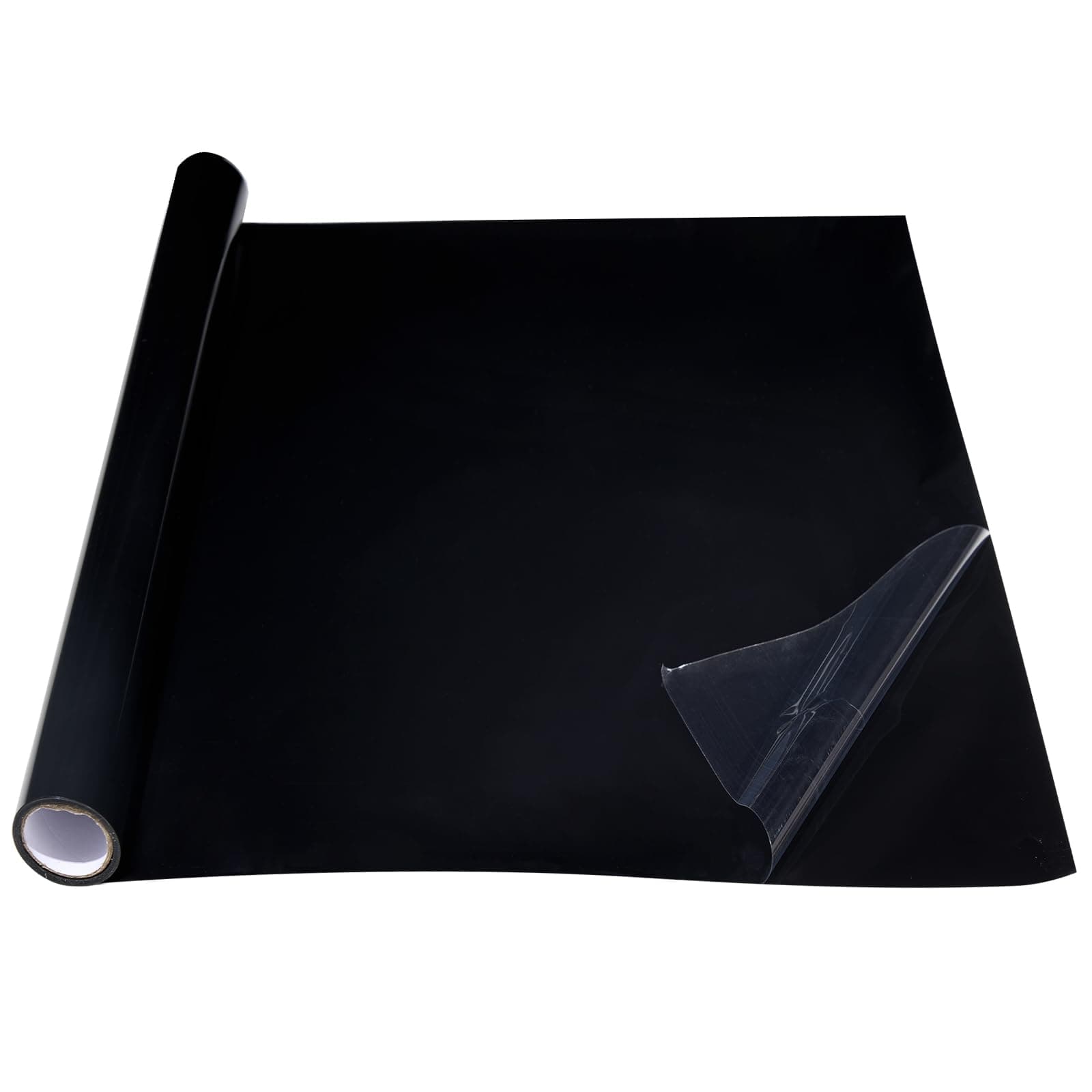 COCODE Black Aquarium Background Static Cling, 78.7"x19.7" Self Adhensive Fish Tank Background, Vinyl Aquarium Backdrop Sticker, Fish Tank Poster Aquarium Wallpaper Decorations