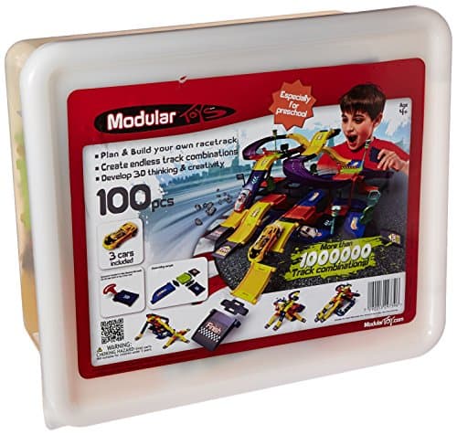 Modular Toys USA 3D Mega Racetrack Set with Storage