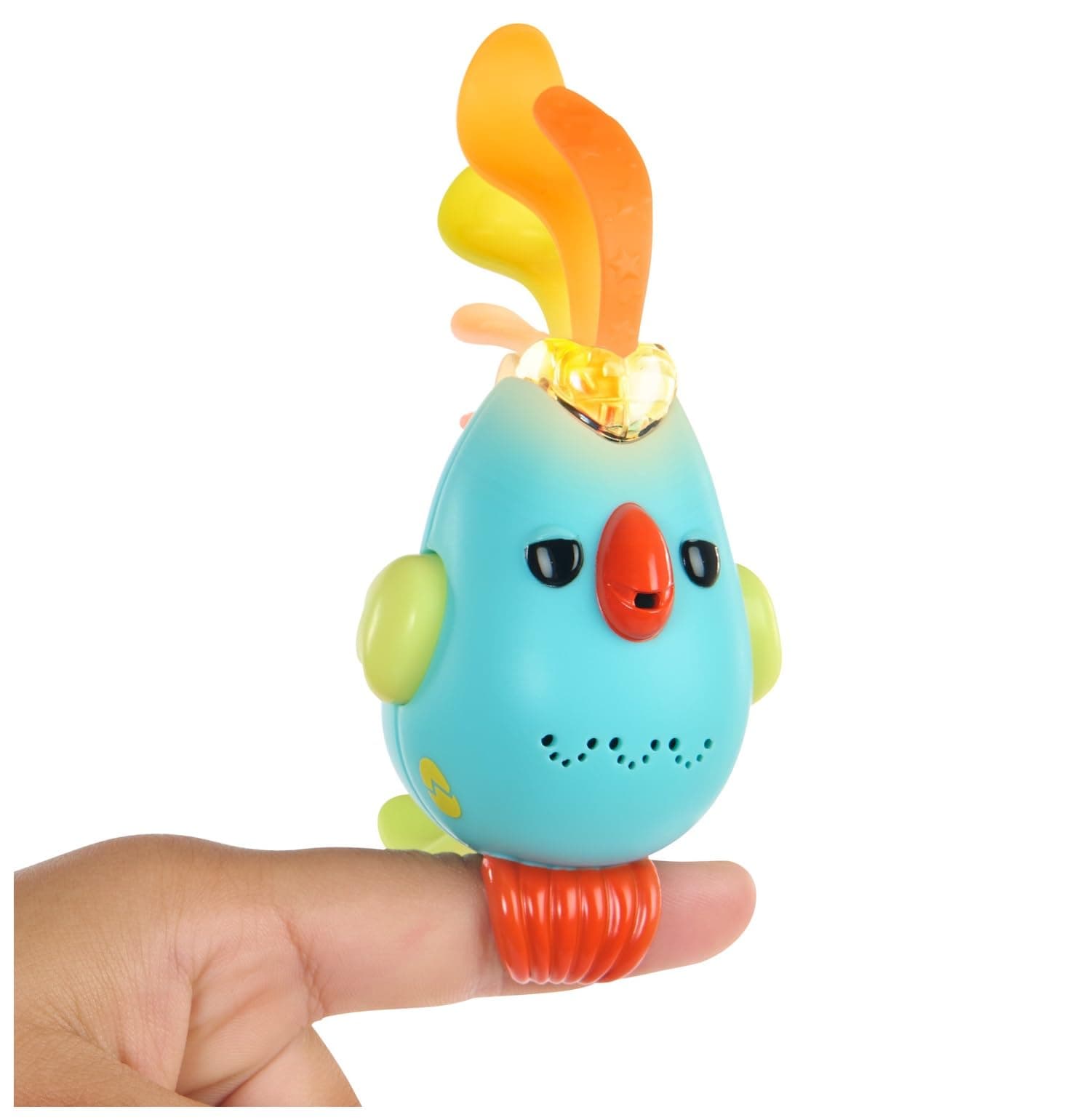 Fingerlings Sweet Tweets Interactive Bird: Lionel, Record & Play Secret Messages, 40+ Sounds & Reactions, Blue
