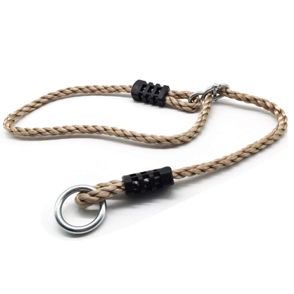 DOCHY Tree Swings Hanging Straps 5 feet Outdoor Hammock Straps, Adjustable Safer Nylon Rope Extension Conversion Rope Suspension Kit (Brown)