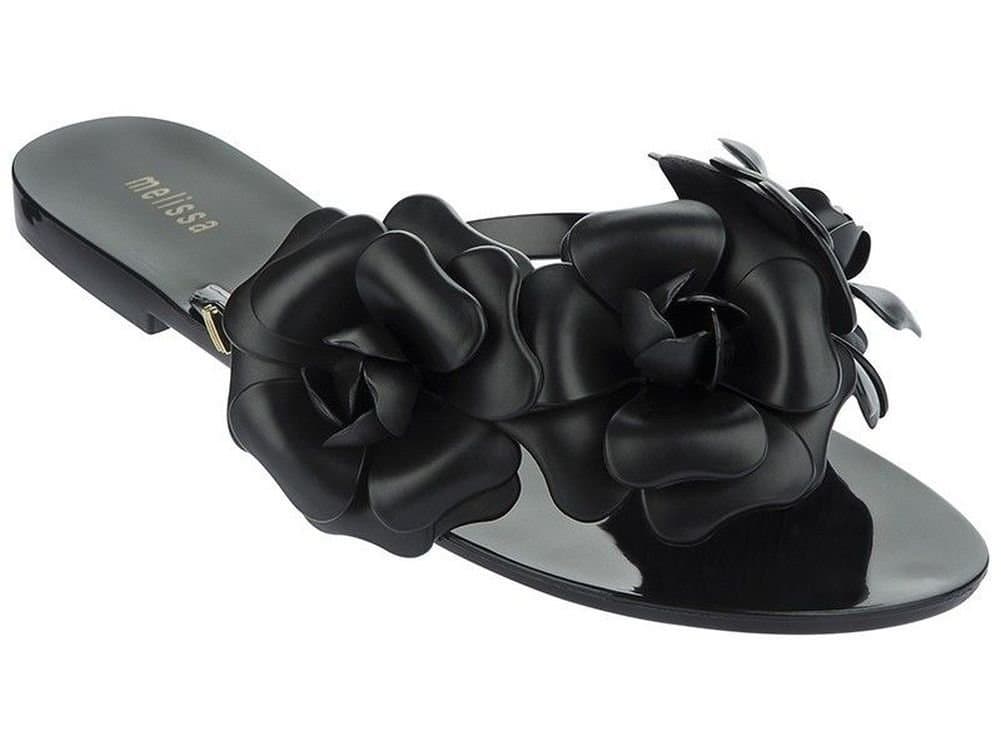 Melissa Shoes Women's Harmonic Garden Black Sandal