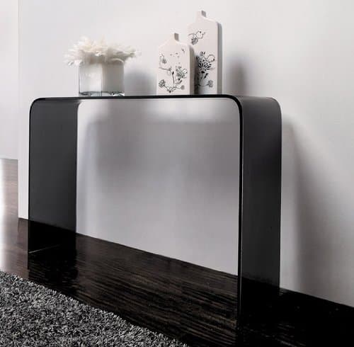 interiorsonline Smoked Glass Console Table