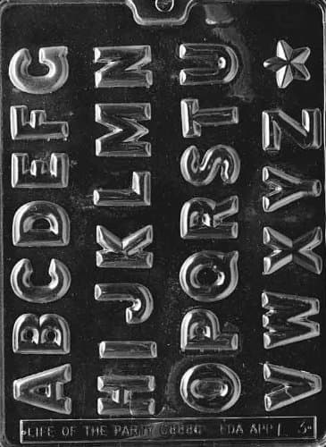Life of the Party L003 Alphabet Chocolate Mold