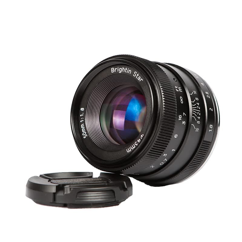 50mm F1.8 Manual Focus Lens M43 Black