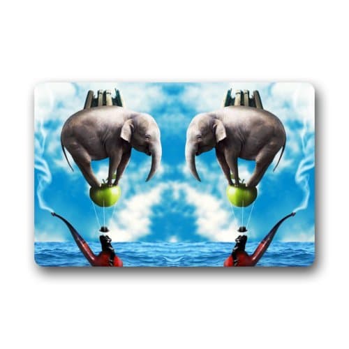Funny Elephants Entry Way Outdoor Door Mat