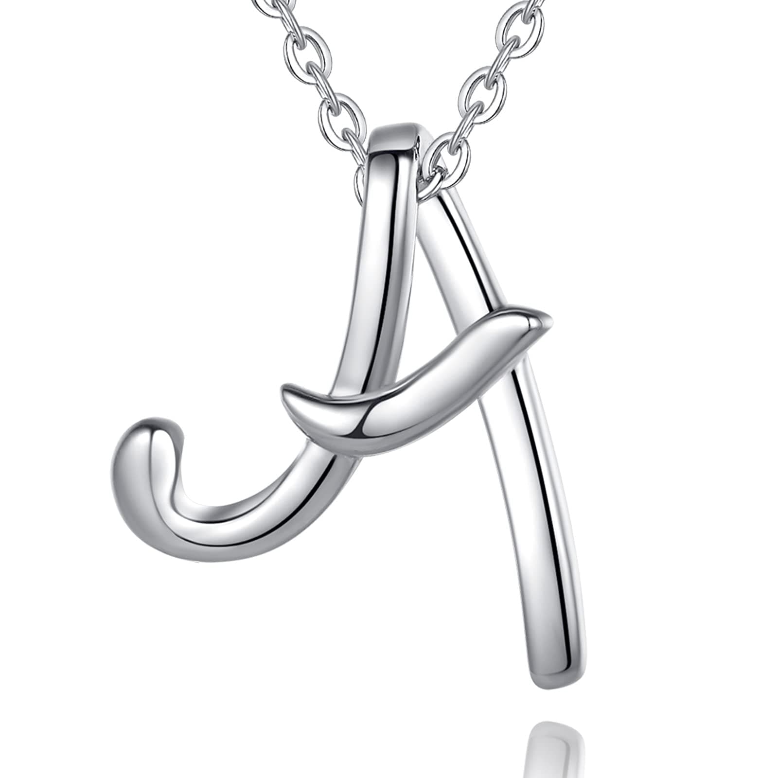 EUDORA Harmony BallEUDORA Initial Necklace, 925 Sterling Silver 26 Alphabet Letter Personalised Pendant Necklaces Gifts for Women Ladies Girls Mother's day,18inch Chain