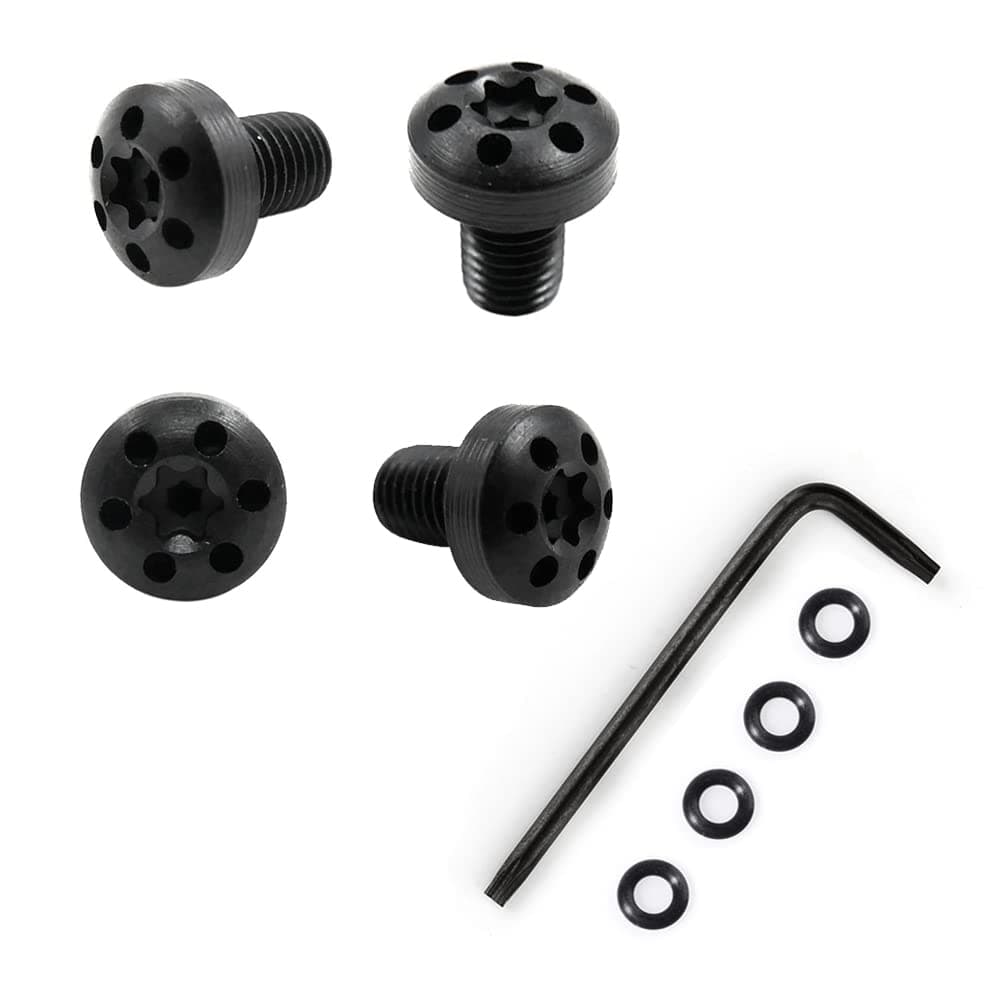 Cool Hand Customize Grips Screws for 1911 Full Size/Compact Grips, 4 Stainless Steel Screws, 4 O Rings, T10 Torx Key Included