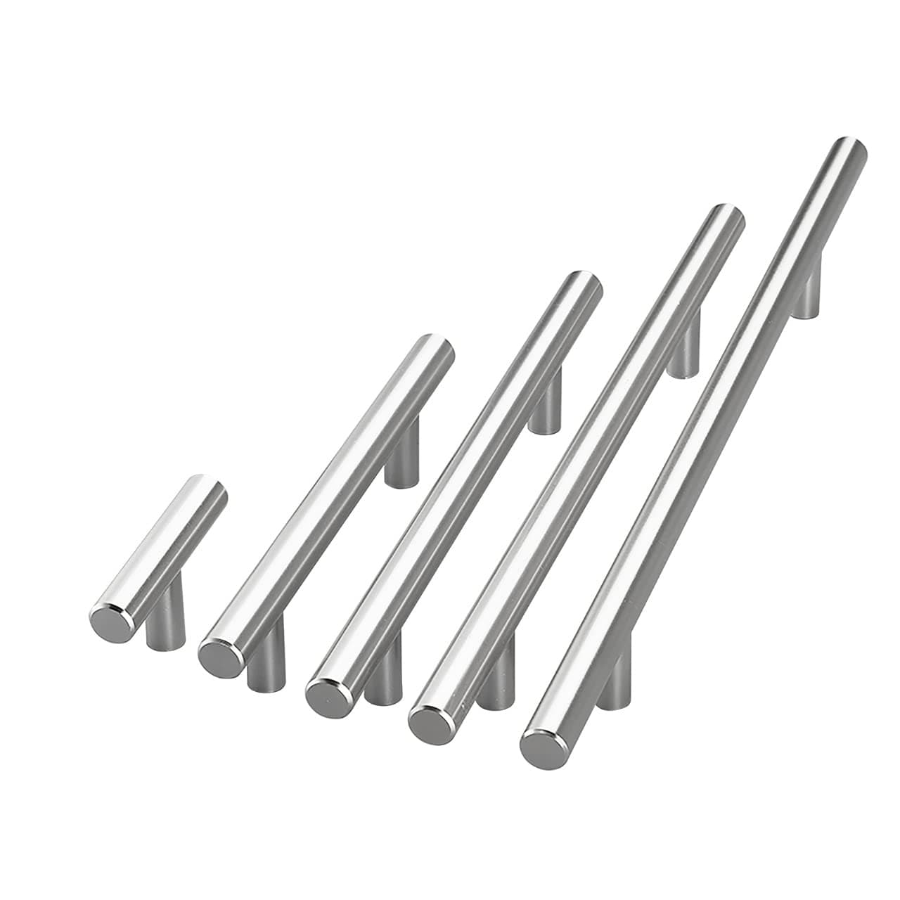 VILA Drawer Handle T Bar,SILVER Drawer Handle Handles for Wardrobes Drawers and Cabinet 1-PACK Hole Center (320mm)