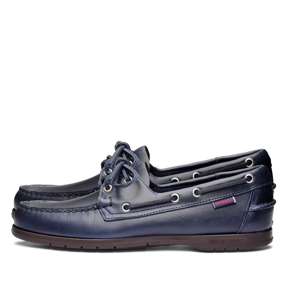 Endeavor Waterproof Boat Shoes - Leather Moccasins for Men Featuring Leather Sock Lining, 360-Degree Lacing, and Non-Marking, Slip-Resistant Outsoles