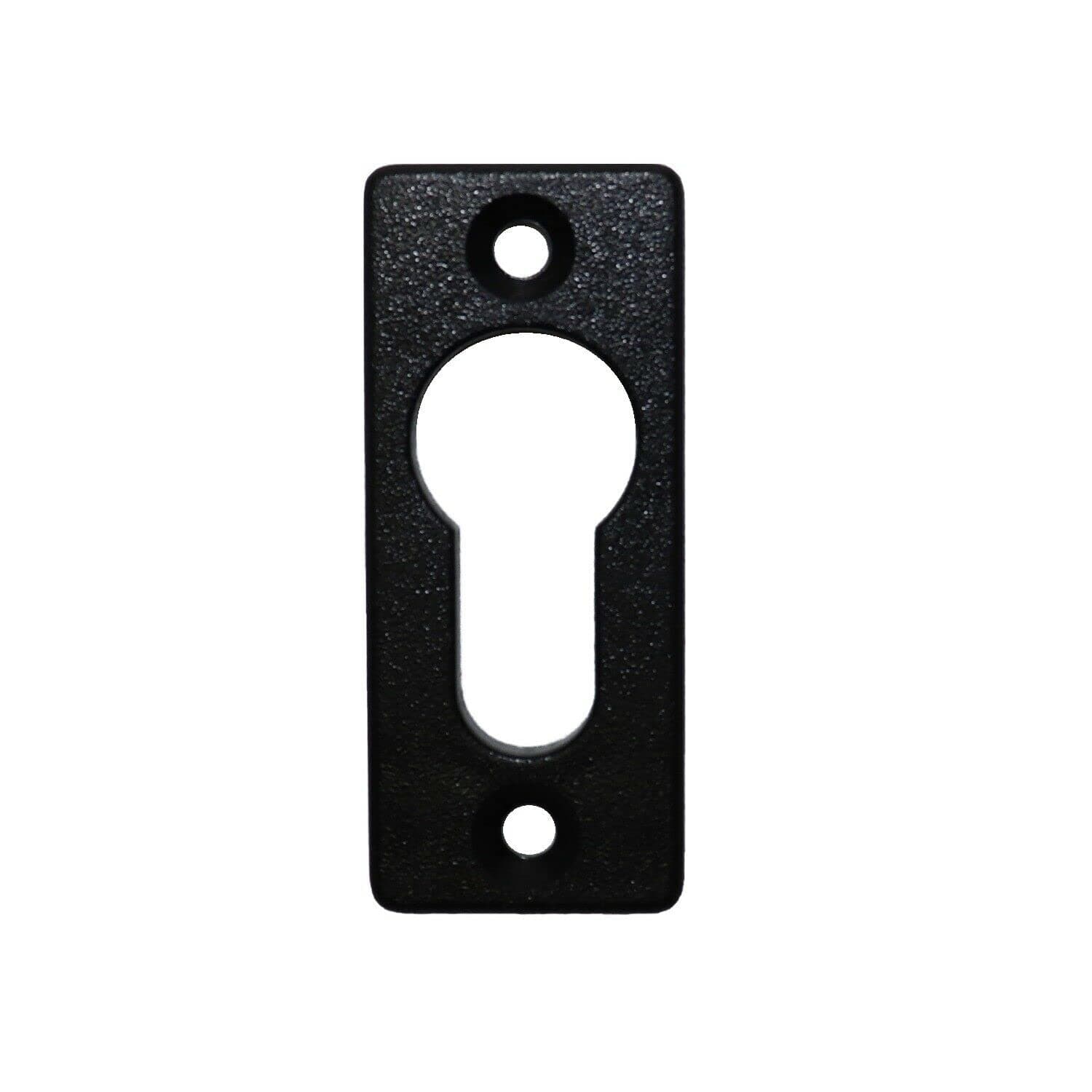 Cotarba 4 x Black Euro Cylinder Escutcheon Key Hole Cover Plate Van Door Plastic