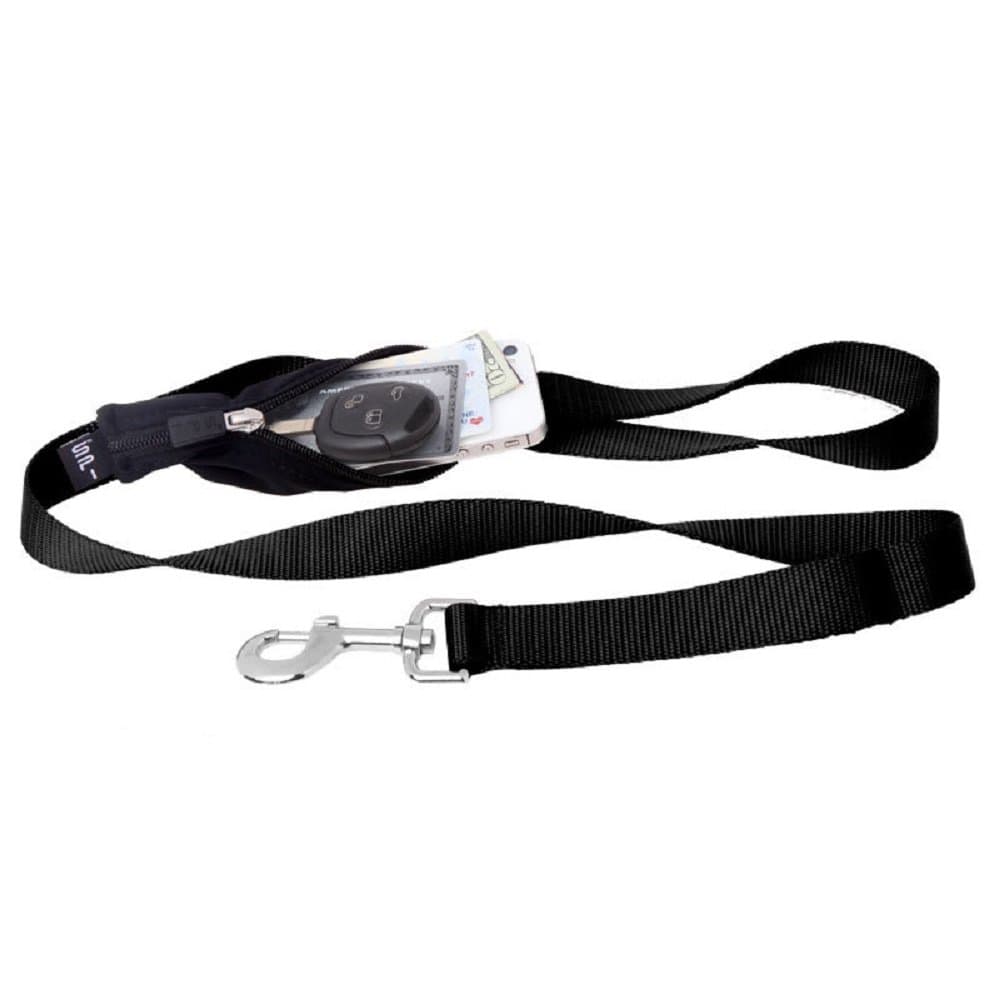 SPIbelt SPILeash - The Original Solo Pocket on a Tradtional Restraint Leash (Black)
