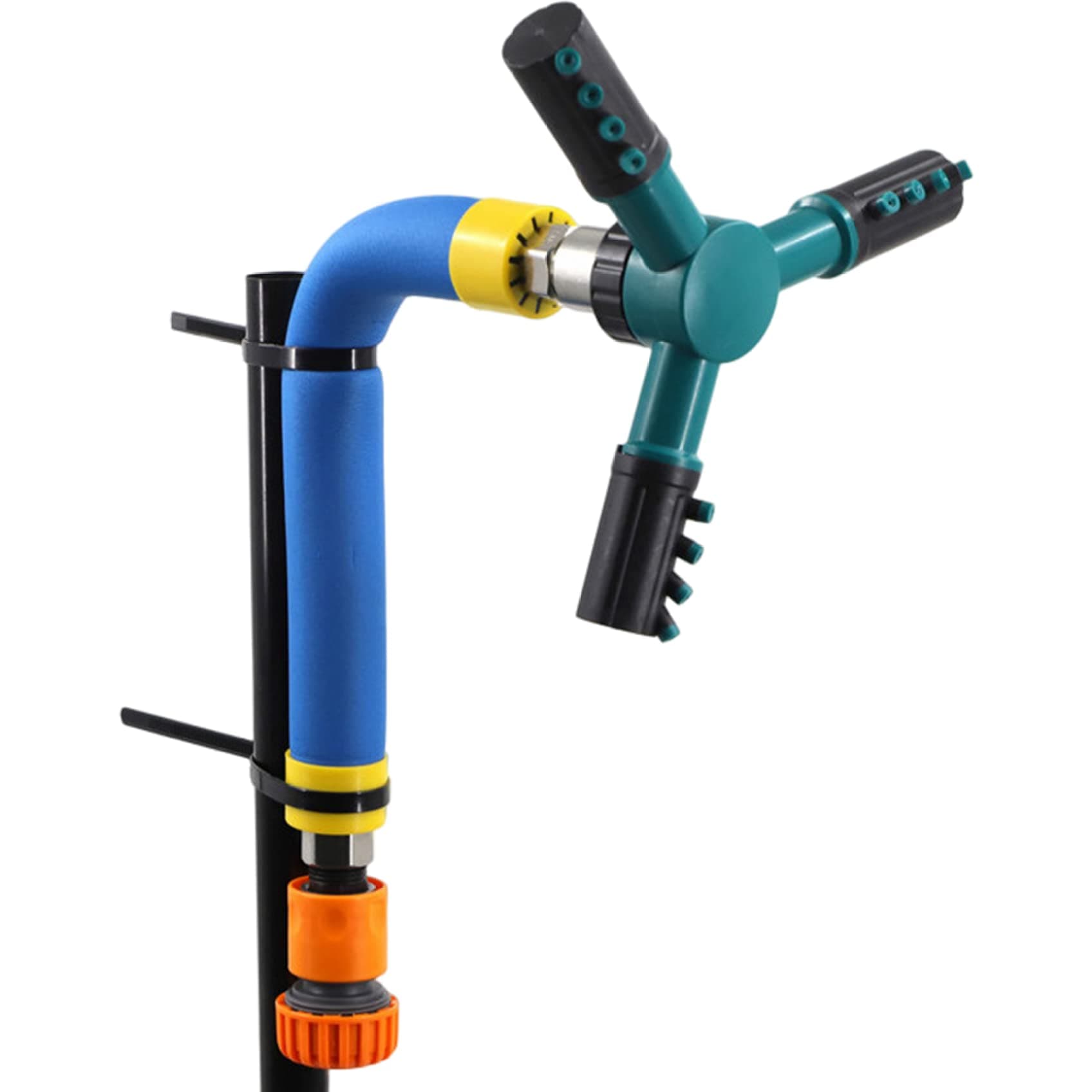 Trampoline Sprinkler for Kids, Outdoor 360 Degree Whirl Sprinkler Fun Water Park Rotating Sprinkler for Boys Girls Backyard Adjustable Waterwhirl Summer Game Toys|Sprinklers