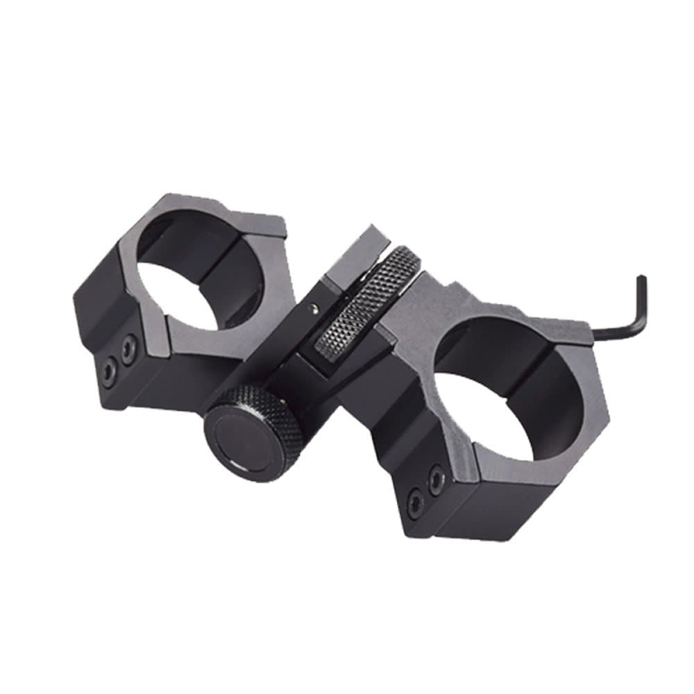 Windage Elevation Adjustable 1"/30mm Ring Mount for Scope Flashlight Laser Rifle