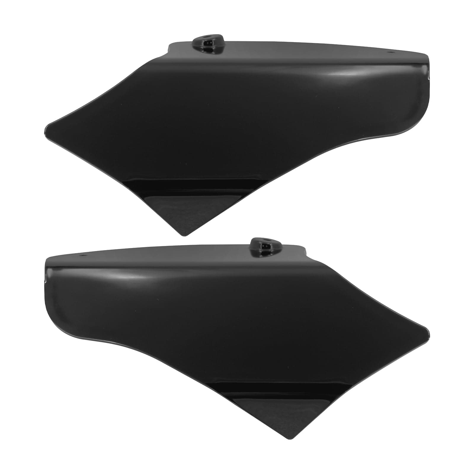 HDBUBALUS Motorcycle Air Heat Deflector Reflective Saddle Shields Fit for Softail 2000-2017
