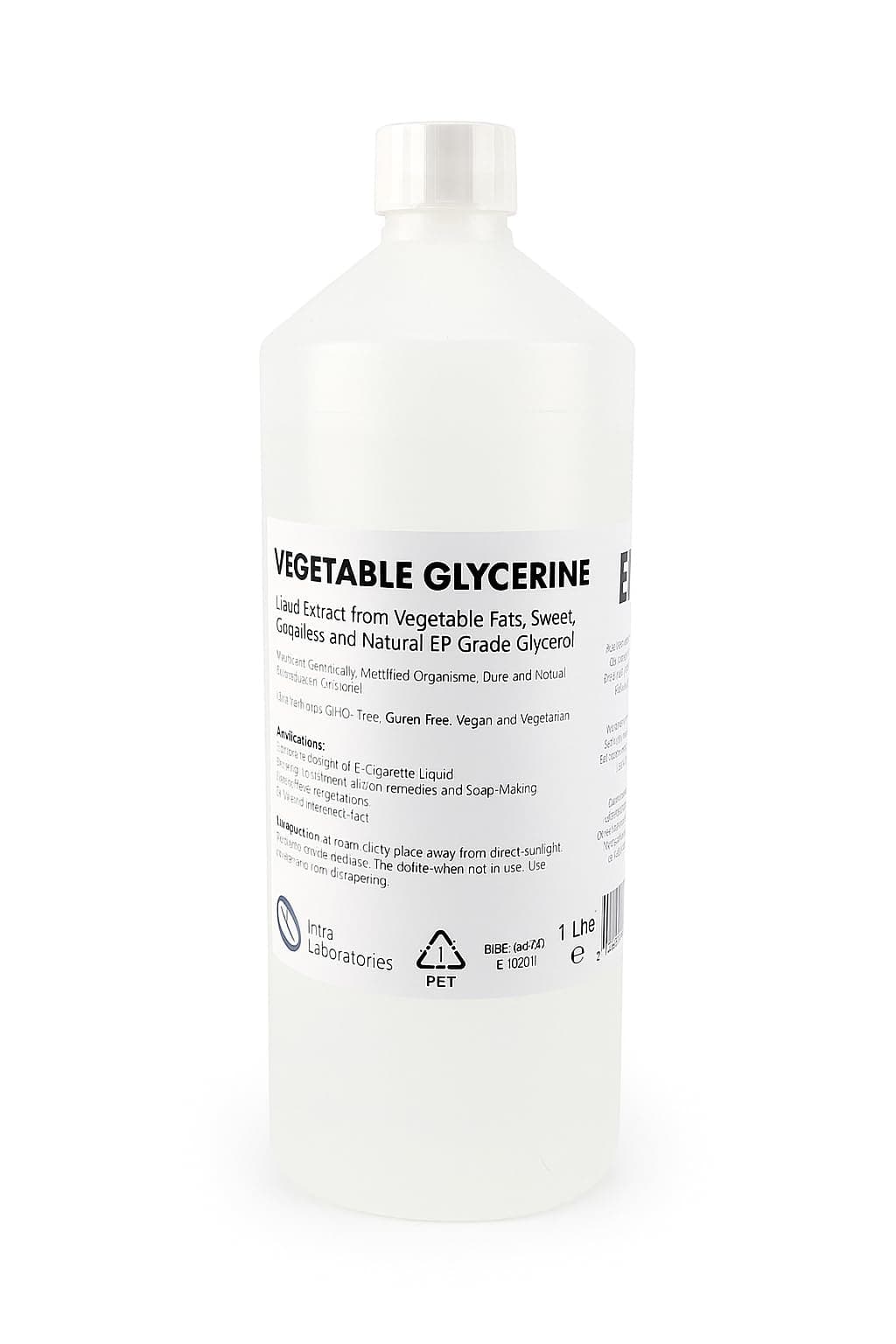 Intralabs Vegetable Glycerine/Glycerol (1L) Ultra Pure Food Grade Liquid