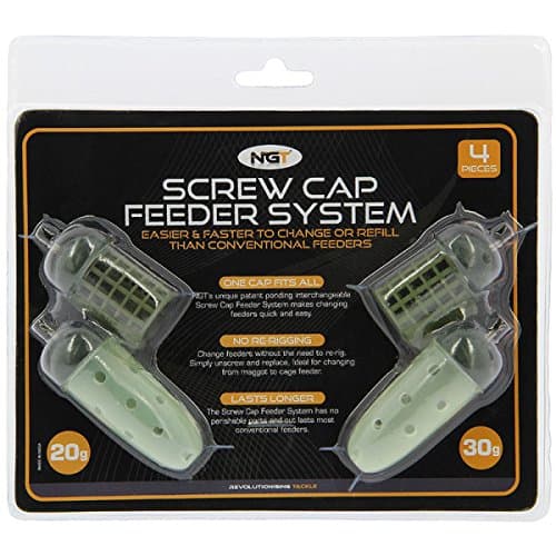NGT Screw Cap' Feeder Set (Pack of 4) - Green, One Size