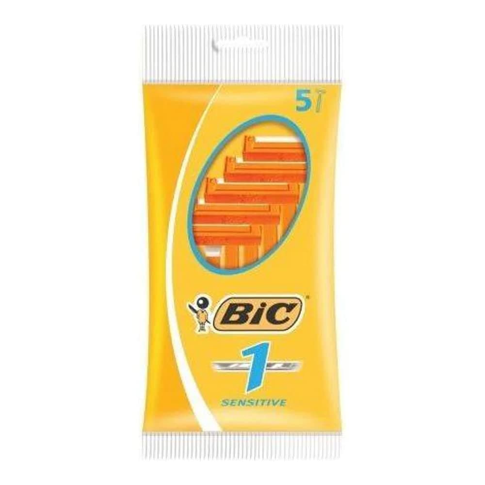 Bic 1 Sensitive Razor with Blade - Pack of 5