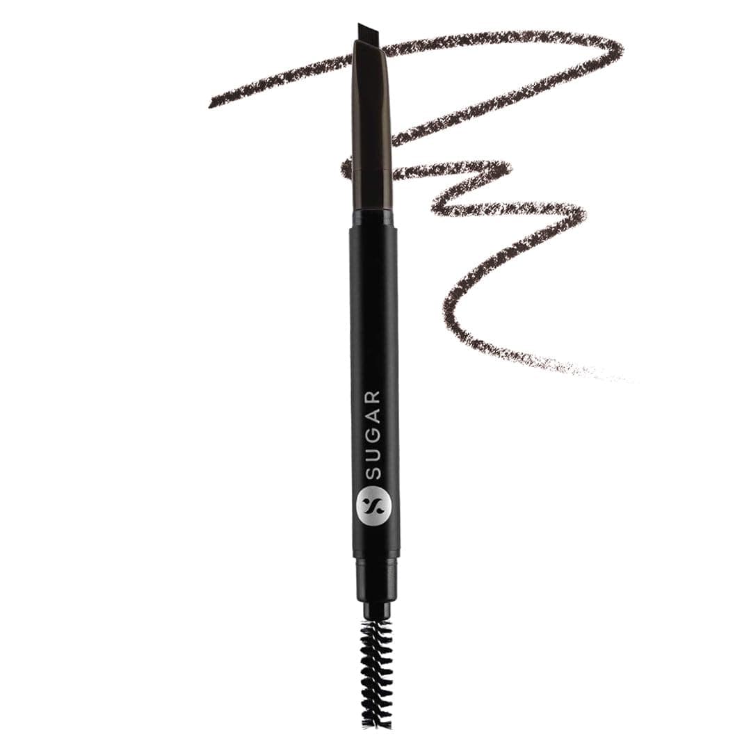 Sugar Cosmetics Arch Arrival Brow Definer04 Felix Onyx (Dark Blackish Brown) Long-Lasting, 12hr coverage, built-in spoolie
