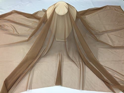 Power Mesh Fabric 58/60" - Four Way Stretch - Skin - Nylon Lycra Spandex Multiple Colors Available - Apparel Fabric Craft Costume Sold by The Yard