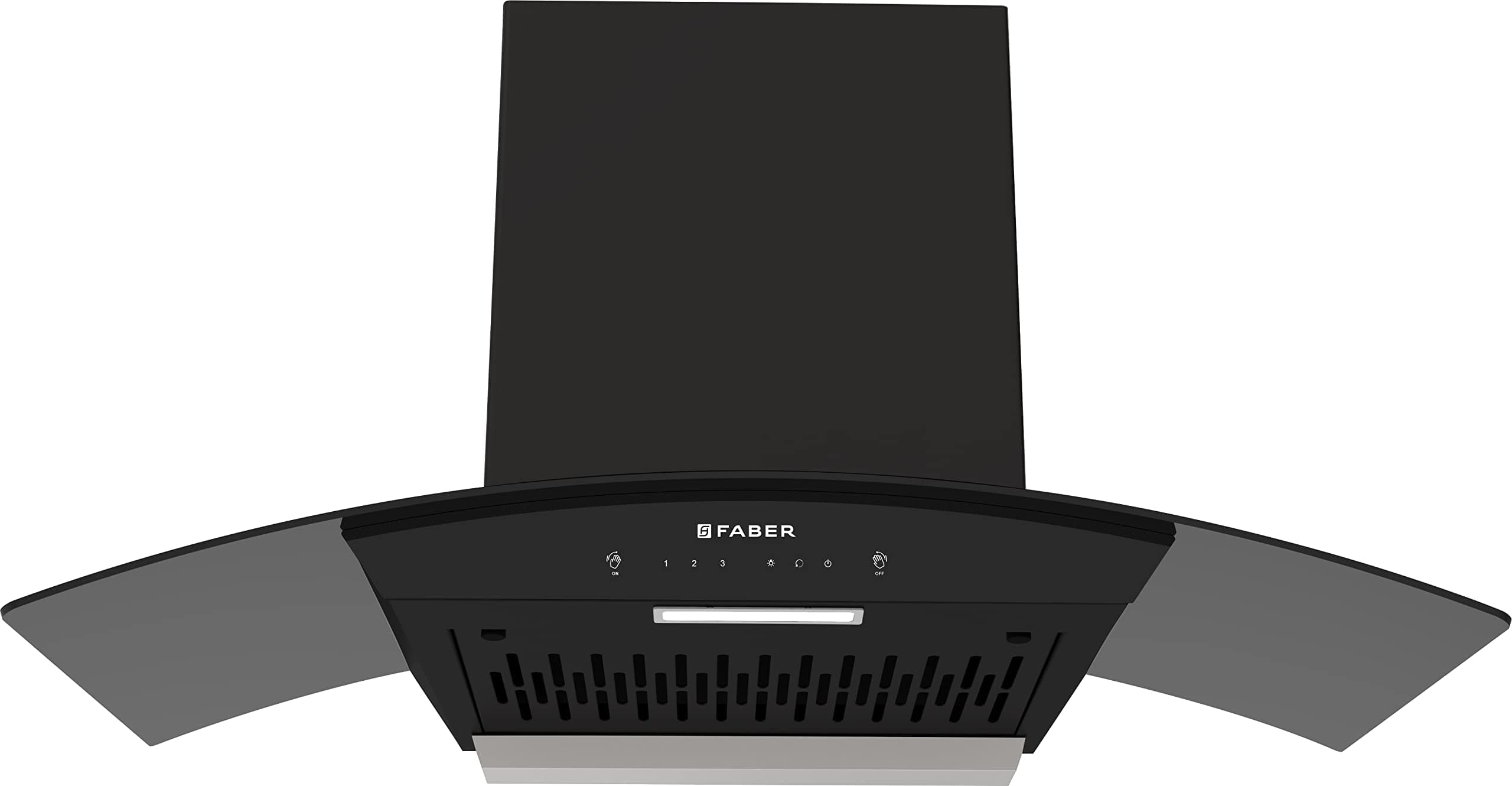 Faber90cm 1200 m3/hr, Autoclean Chimney || Filterless || 8Yr on Motor, 2Yr Comprehensive Warranty | Italian design - Made in India (HOOD POLO IN HC SC BK 90, Touch & Gesture Control, Black)