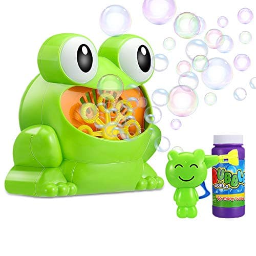 MagicMB Automatic Bubble Machine for Kids, Kids Bubble Machine Bubble Blower Making Bubbles for Kids, Toddler Outdoor Toys Bubbles Machine for Kids, Battery Operated