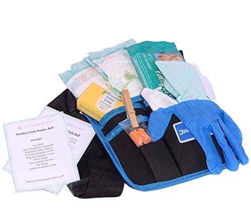 New Dad Daddy Baby Nappy Changing Survival Tool Belt kit! - Fun Novelty