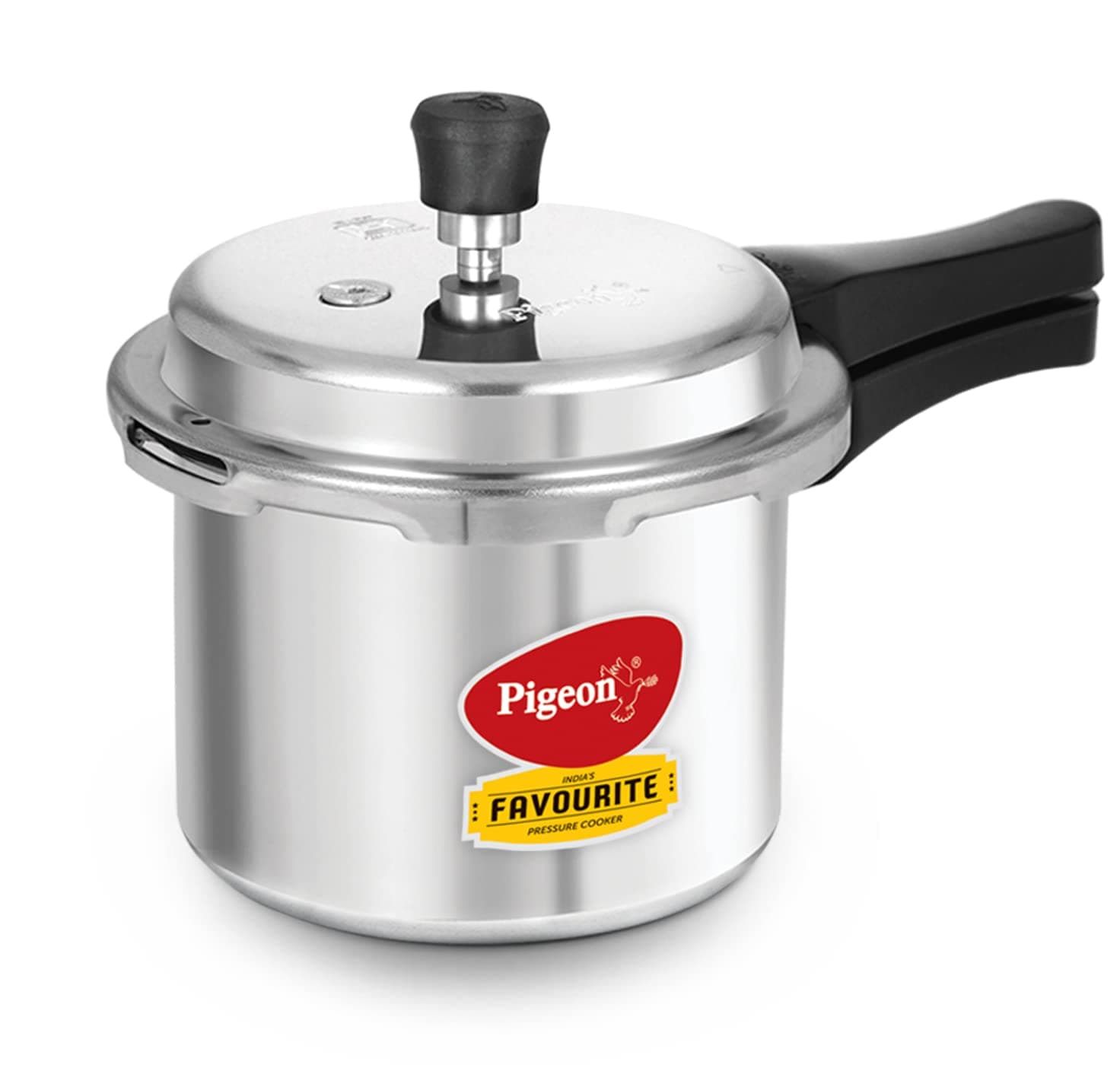 Pigeon by Stovekraft Favourite Outer Lid Non Induction Aluminium Pressure Cooker 3 Litres, Silver