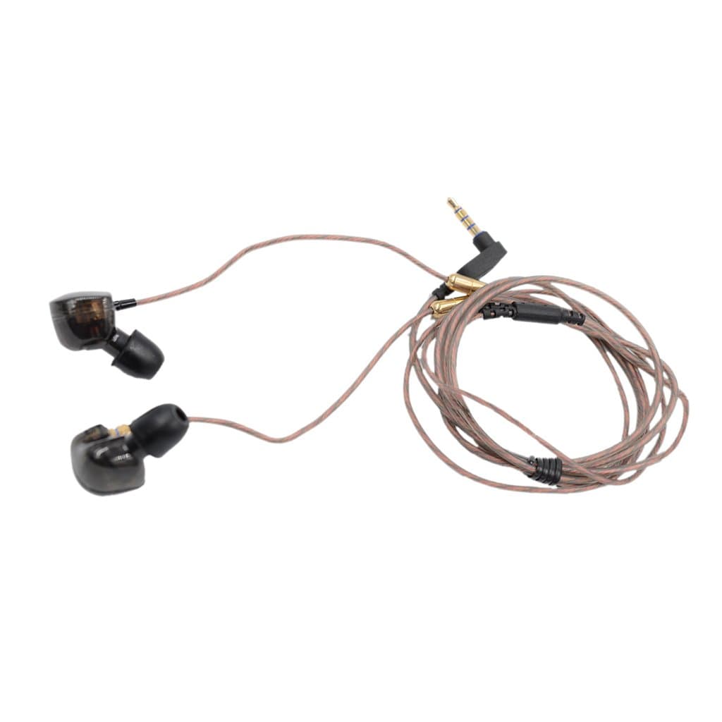 KZ ATE Hi-Fi Dynamic Balanced Armature IEM Sports Headphones with Copper Driver Ear Hook and Foam Eartips Specially for Music Fans, Mobile Phone (without Mic)
