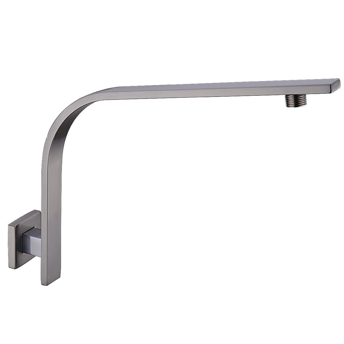 HANEBATH Brass S Style Extension Shower Arm and Flange - North American Standard , Brushed Nickel