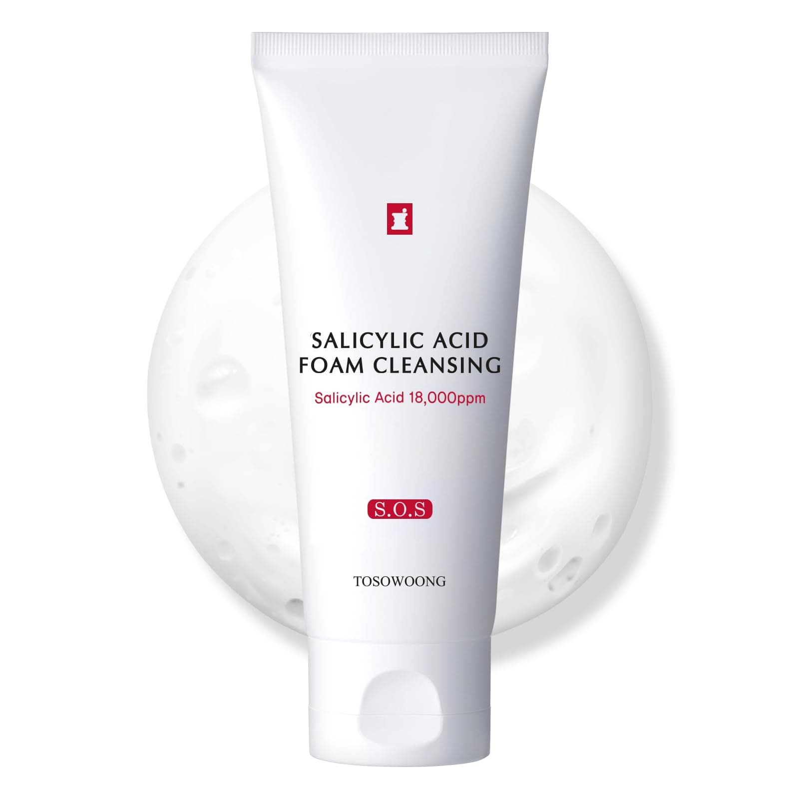 Salicylic Acid Foam Cleanser for Oily Skin, 18,000ppm Salicylic Acid, Deep Pore Cleansing, Face Wash For Breakouts, Exfoliating Cleanser, Korean Skin Care, 100ml, 3.38 fl. oz.