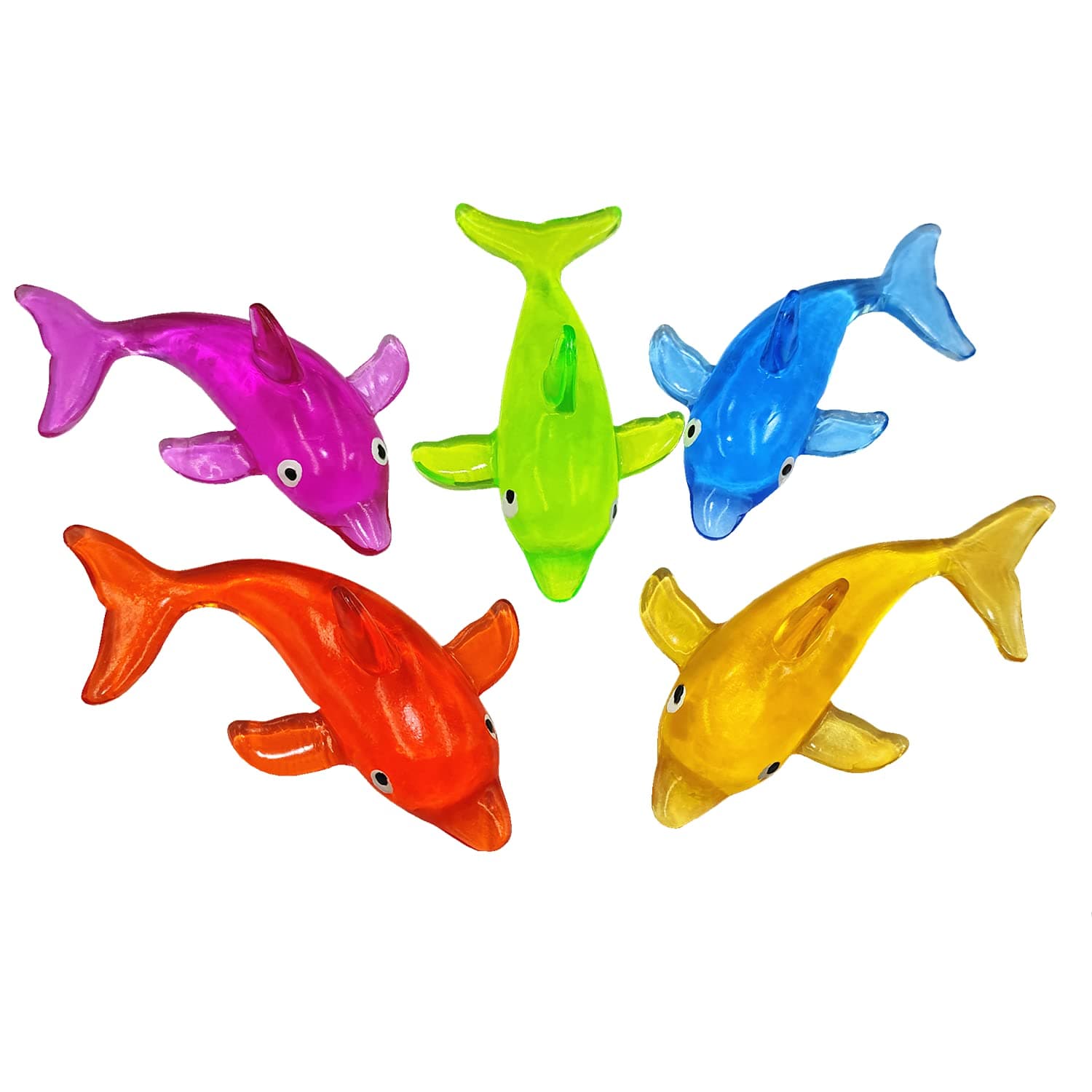 5Pack Super Stretch Sticky Dolphin Mochi Squishy Toys,Soft Stress Relief Fidget Toys, Goodie Bag Stuffers,Classroom Prizes,Birthday Gifts,Party Favors
