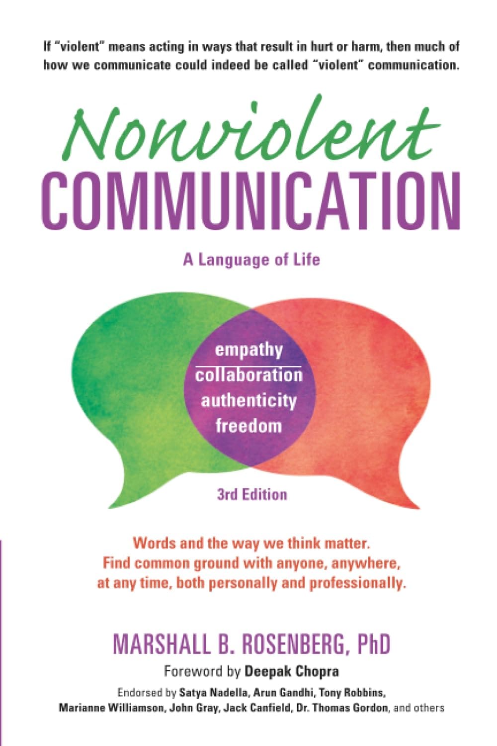 Nonviolent Communication: A Language of Life: Life-Changing Tools for Healthy Relationships (Nonviolent Communication Guides)