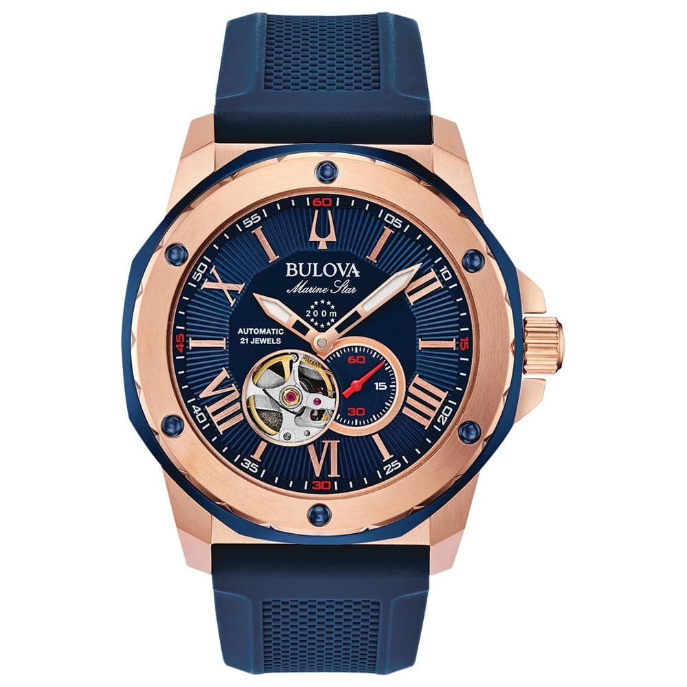 Men's Marine Star Automatic Blue Dial Watch | 45mm | 98A227