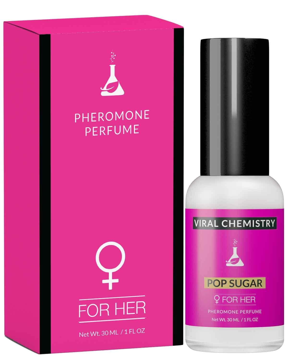 Pheromones For Women (Pop Sugar) - Elegant, Ultra Strength Organic Fragrance Body Perfume (1 Fl. Oz)