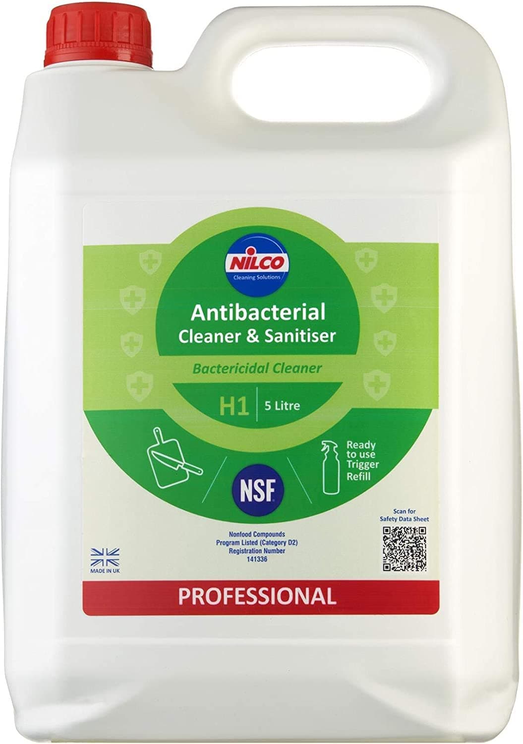 Nilco Antibacterial Cleaner & Sanitiser 5L - SVTN5CPCP