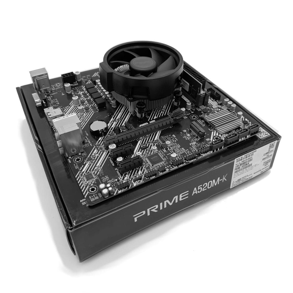 Ryzen 5 5600G 3.9Ghz (Turbo 4.4Ghz) Six Core CPU, Prime A520M-K Motherboard & 4GB 3200Mhz DDR4 RAM Pre-Built Bundle