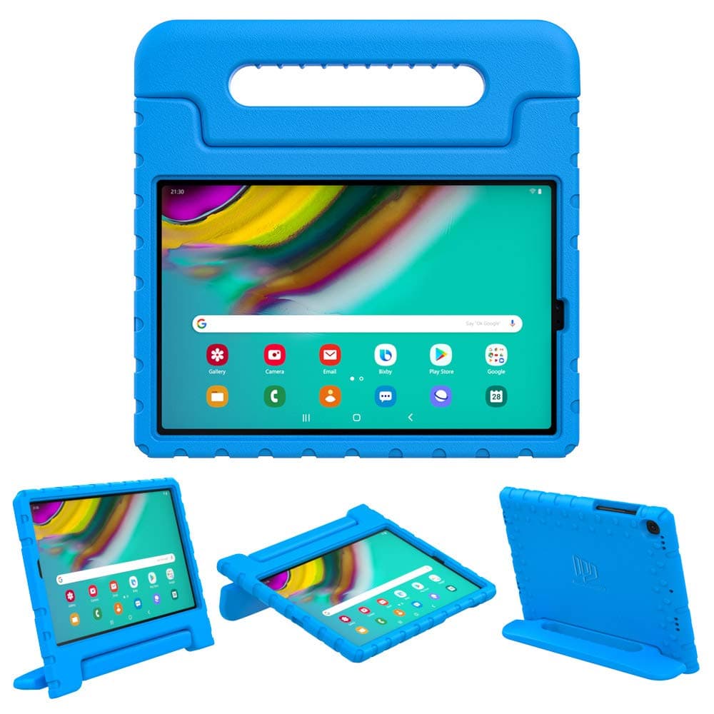 Dadanism Case Fit Samsung Galaxy Tab S5e 10.5 Inch Tablet 2019(SM-T720/T725), Lightweight Shockproof EVA Kids-Friendly Protective Convertible Stand Cover with Handle - Blue