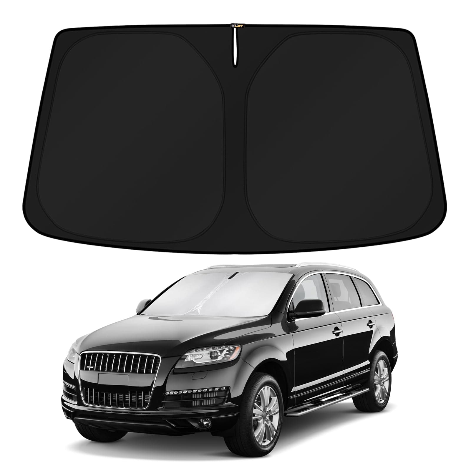 KUST Windshield Sun Shade for Audi Q7 Accessories 2007-2015 Window Shade Sun Visor Protector Foldable Blocks UV Rays Keep Your Car Cooler