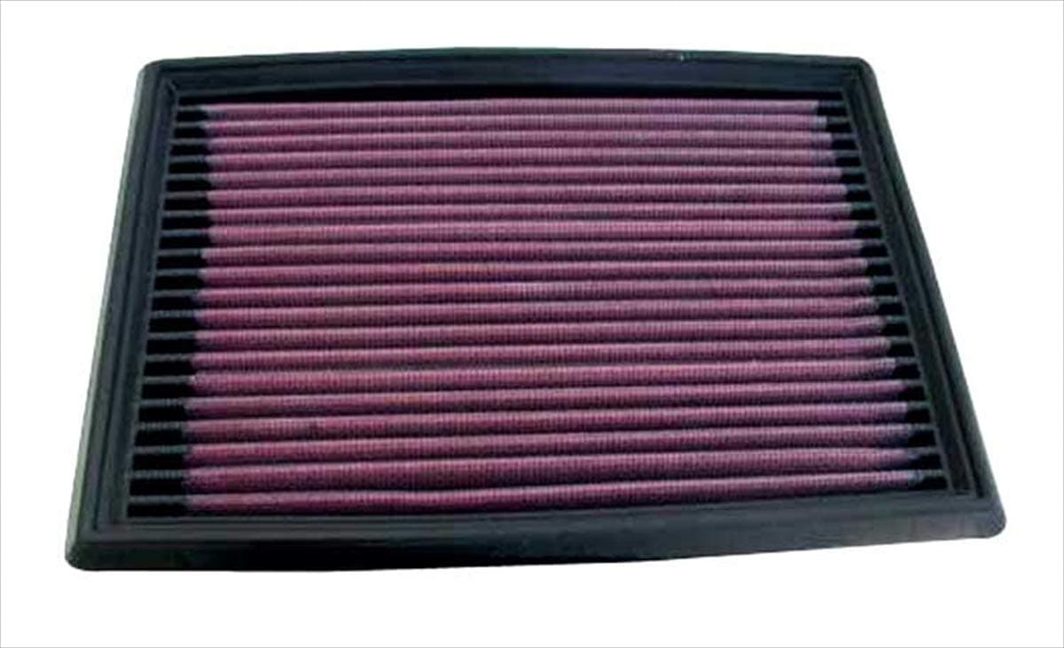 K&NEngine Air Filter: High Performance, Premium, Washable, Panel Filter: 1982-2012 (Bluebird, Tiida Qida, Fairlady, Primera, Almera, Pulsar, Civic, Gemini, Aska), 33-2036