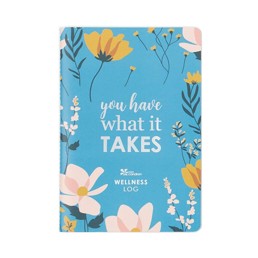 Designer Petite Planner - Wellness Log Edition 4, Track Habits for Sleep, Water Intake, Steps Taken, and Goals. Includes Inspirational and Fun Sticker Set