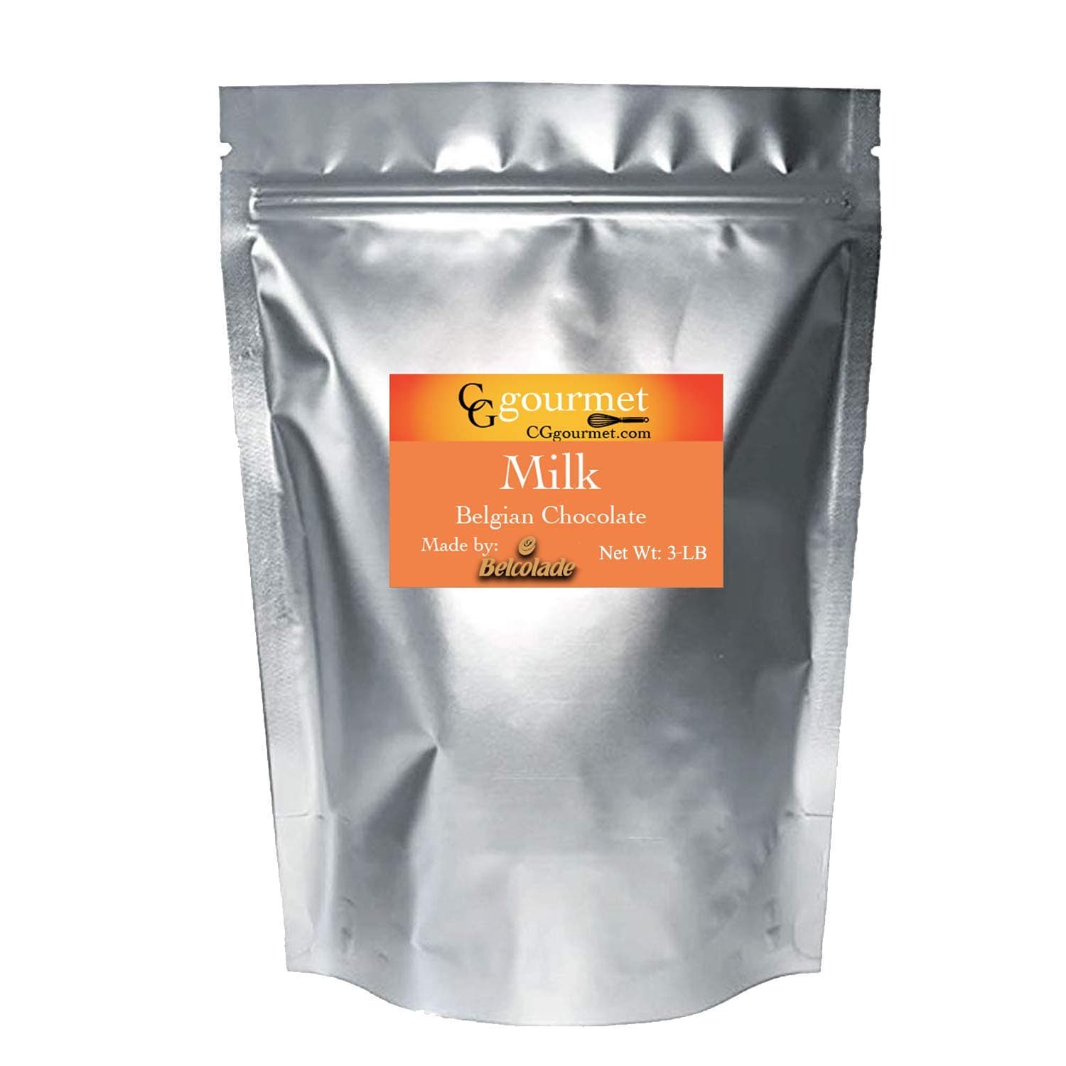 Belcolade Belgian MILK Chocolate Discs - Lait Selection 33% cocoa - 3 Lb bag