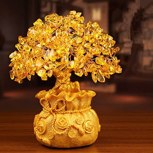 Lucky Money Tree God of Wealth Resin Crafts Opening Gifts Treasure Bowl