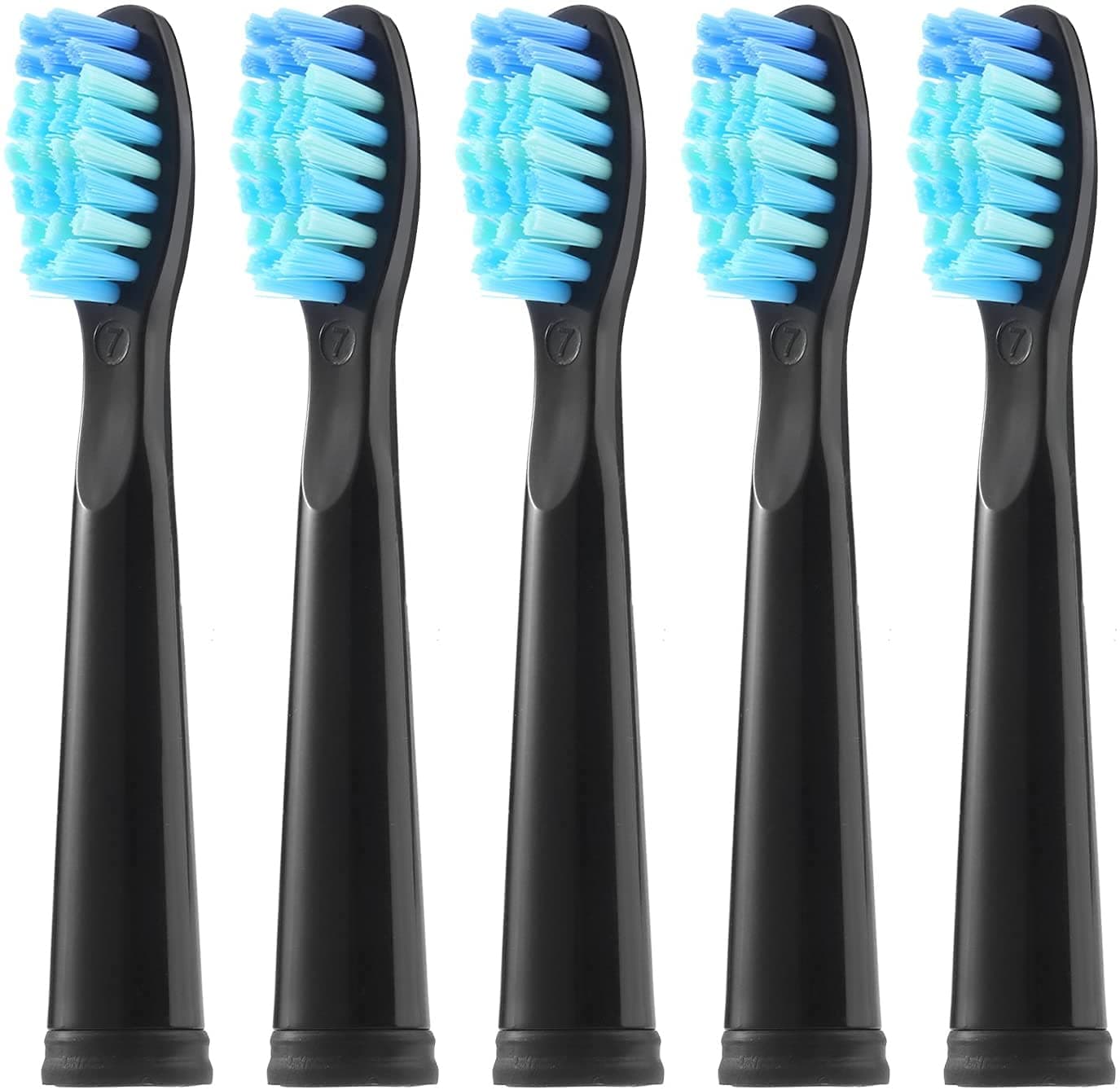 5 Pack Teeteck Electric Toothbrush Brush Heads Compatible with FW,Toothbrush Heads Compatible with FW-507/508/551/515/917/959/2011,FW-D1/D3/D7/D8